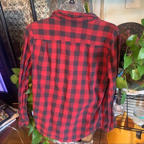 44MM red and black flannel top - Picture 2 of 3